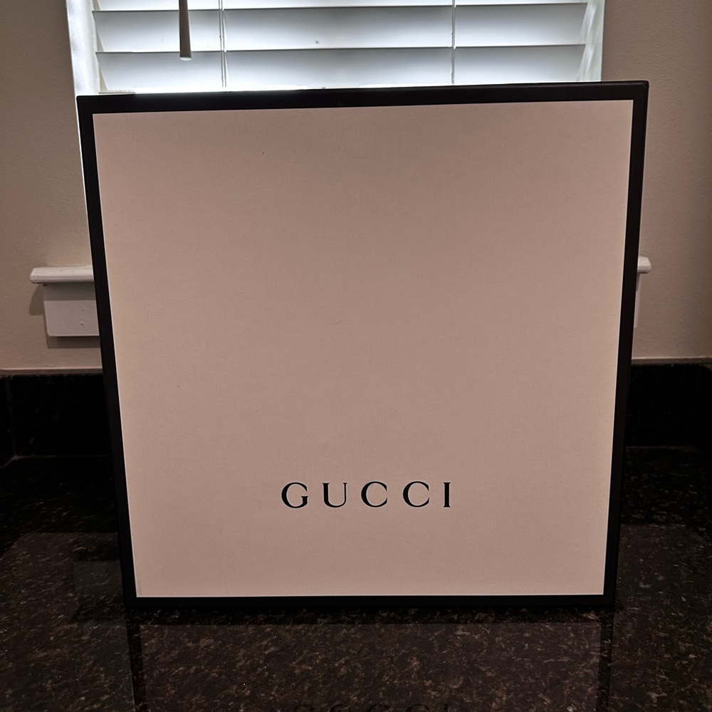 Gucci White Box with Black Trim